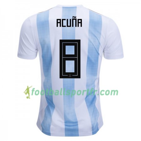 Tenue Argentine Acuna 8 Domicile Coupe du monde 2018 Maillot de Foot